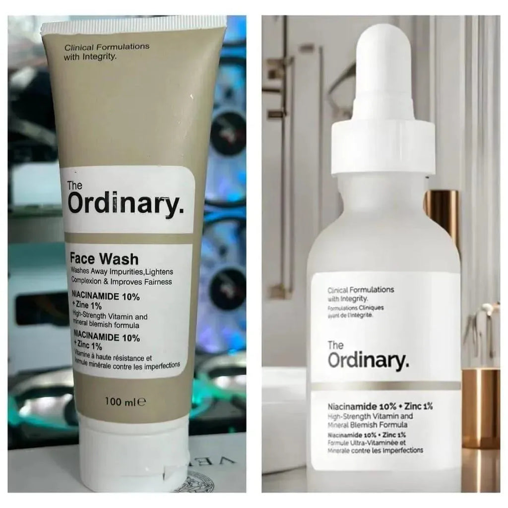 Skin Brightening Niacinamide Serum And Face Wash