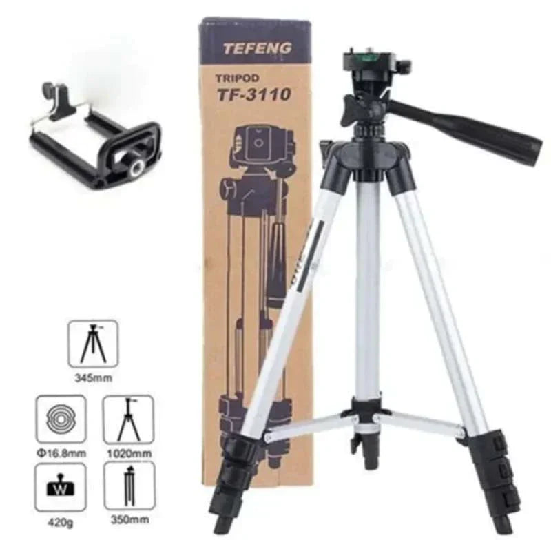 3110 Tripod Camera Stand For Mobile And Camera With Mobile Clip