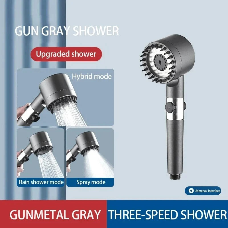 3 Modes Shower Head High Pressure Showerhead Portable Filter Rainfall Faucet Tap Bathroom Bath Home Innovative Accessories